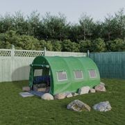 Strong Tunnel Greenhouse Galvanised Frame Side Open | 3m gallery detail image