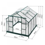 Ultimate Greenhouse 6mm Twin Wall 3000 x 3000mm gallery detail image