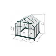 Ultimate Greenhouse 6mm Twin Wall 2400 x 2200mm gallery detail image