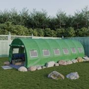 Strong Tunnel Greenhouse Galvanised Frame | 10m gallery detail image
