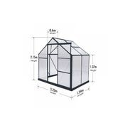 Greenhouse 6mm Twin Wall 2230 x 1540 x 2150mm gallery detail image
