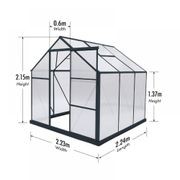 Greenhouse 6mm Twin Wall 2230 x 2240 x 2150mm gallery detail image