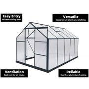 Greenhouse 6mm Twin Wall 2230 x 3660 x 2150mm gallery detail image