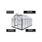 Greenhouse 6mm Twin Wall 2230 x 3660 x 2150mm gallery detail image