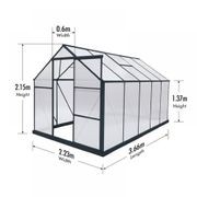 Greenhouse 6mm Twin Wall 2230 x 3660 x 2150mm gallery detail image
