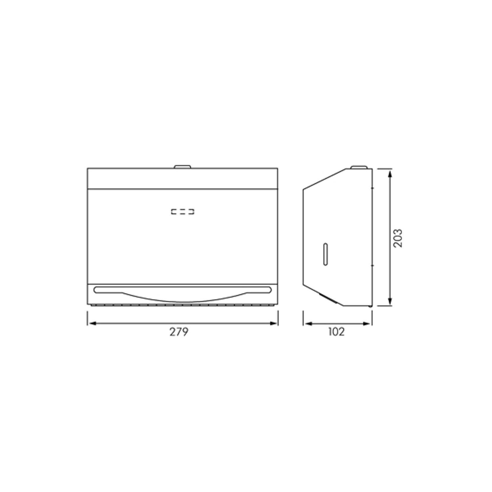 ASI Petite Surface Mounted Paper Towel Dispenser gallery detail image