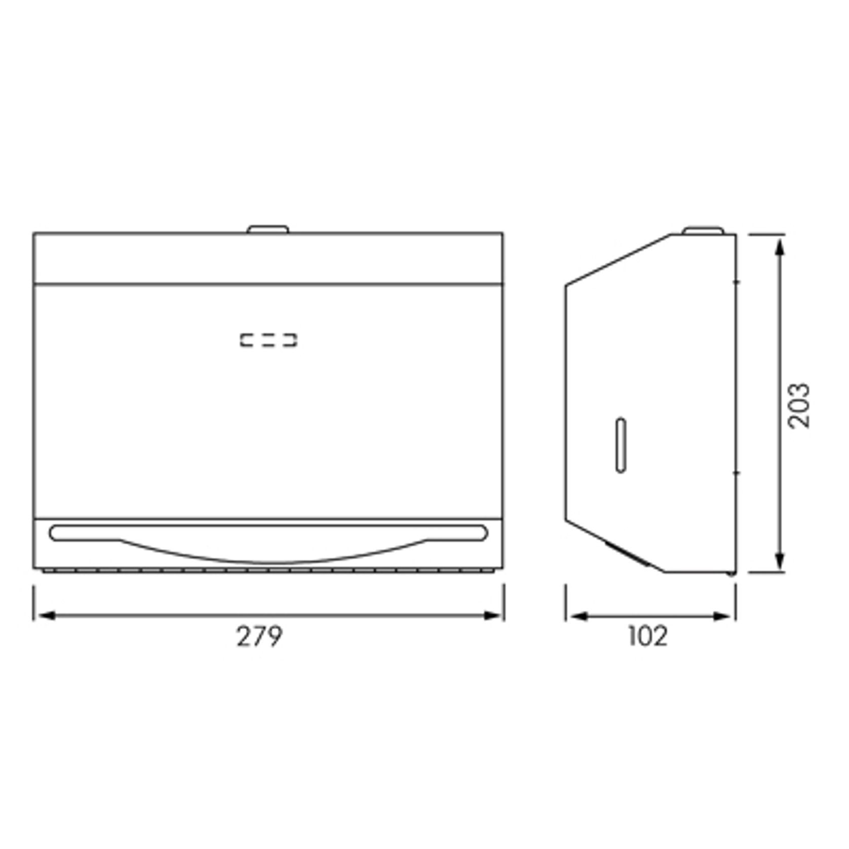 ASI Petite Surface Mounted Paper Towel Dispenser gallery detail image