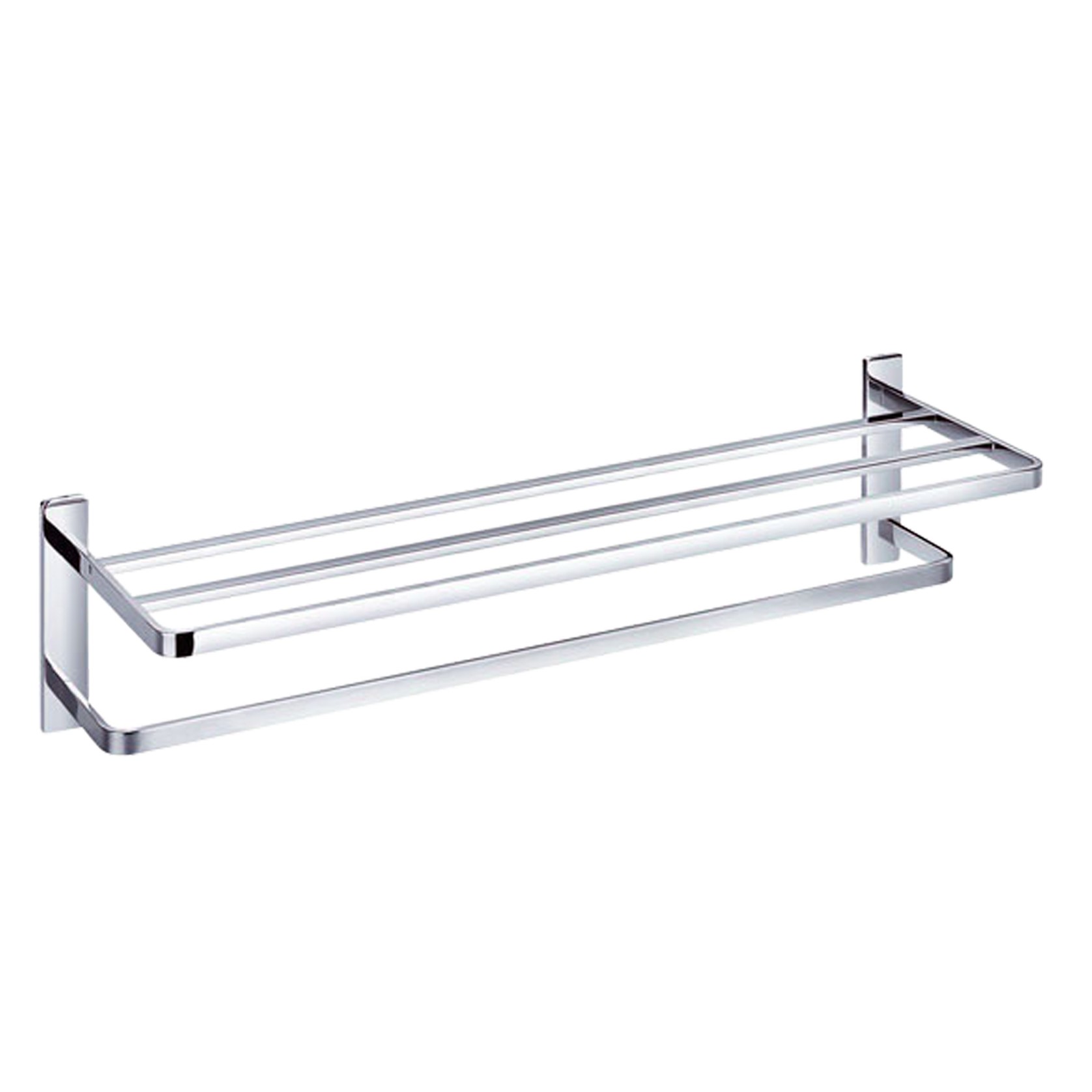 Cubic Long Towel Shelf & Rail 610mm gallery detail image