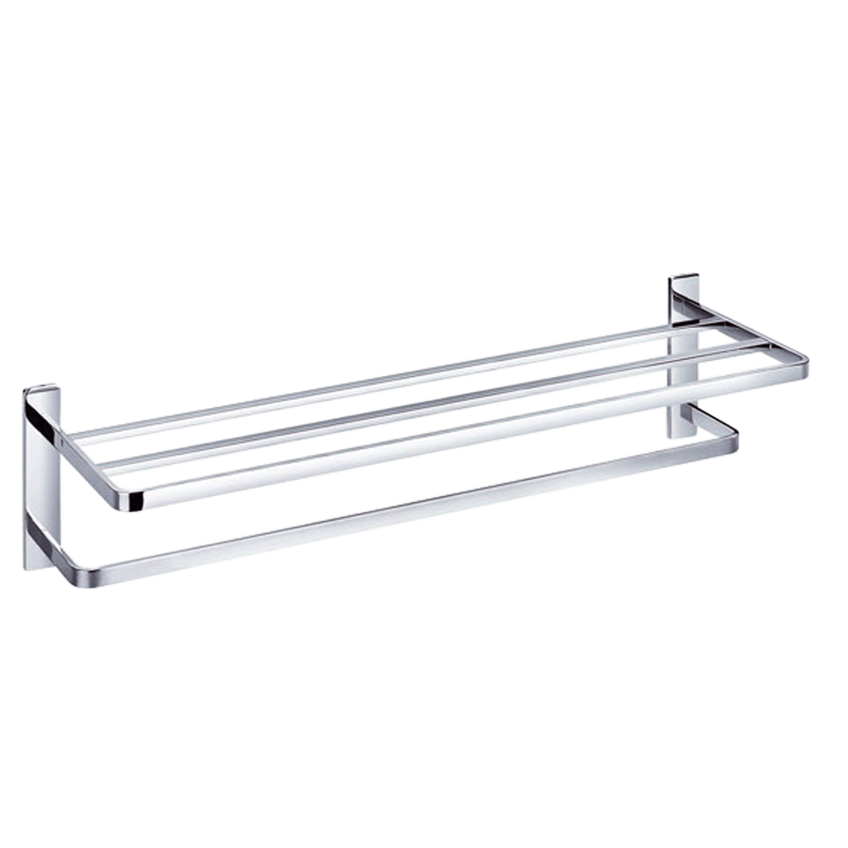 Cubic Long Towel Shelf & Rail 610mm gallery detail image