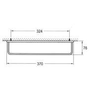 Cubic Short Towel Rail 370mm gallery detail image