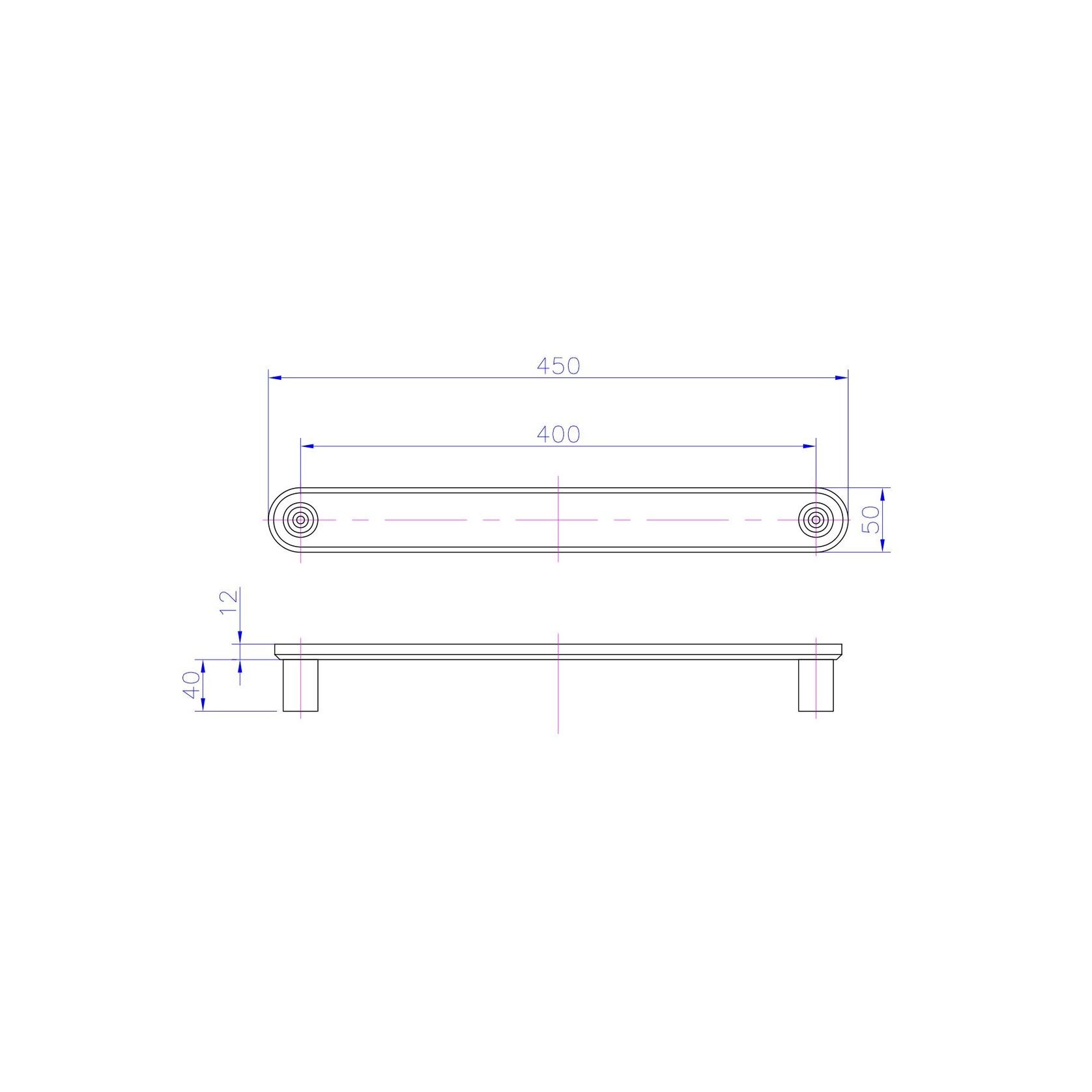 iStone Towel Rail 450mm gallery detail image