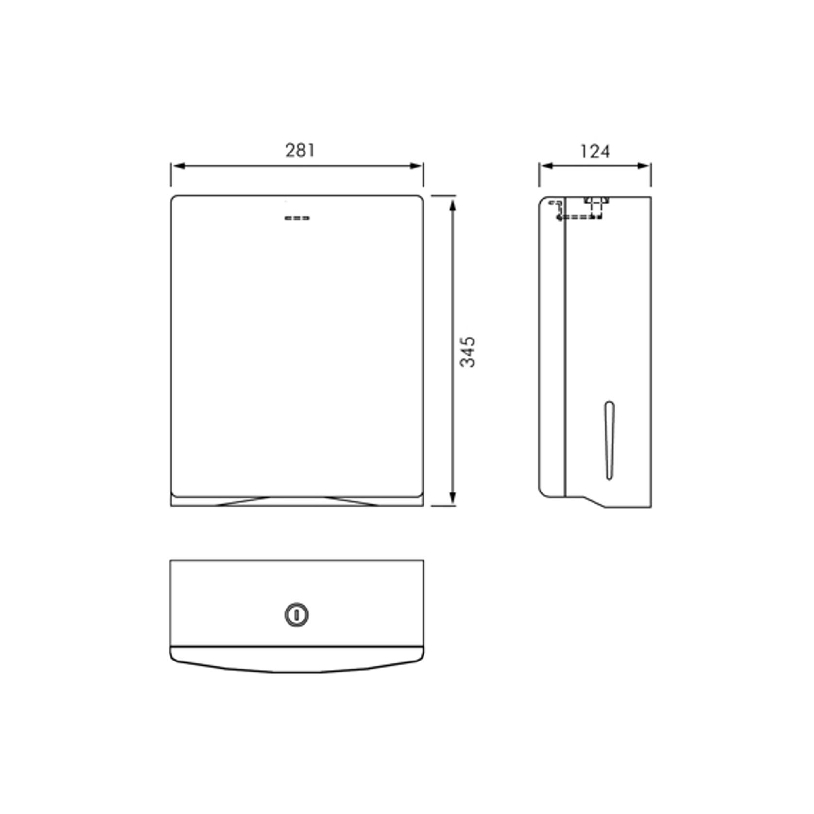 ASI Roval Surface Mounted Paper Towel Dispenser gallery detail image