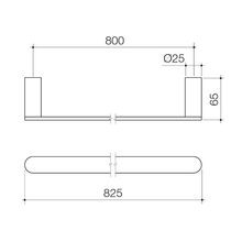 Urbane II Single Towel Rail gallery detail image