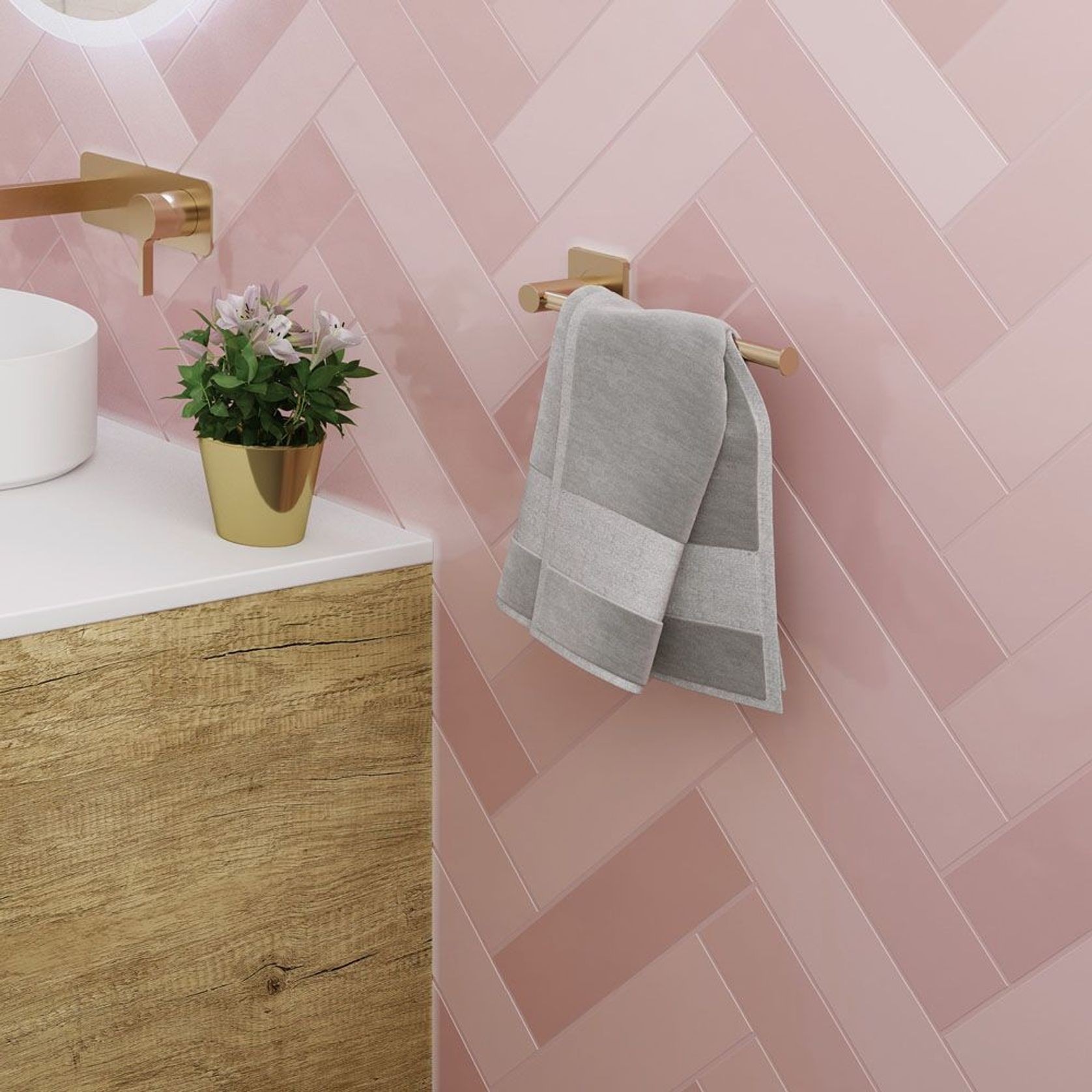 Sansa Hand Towel/Roll Holder gallery detail image