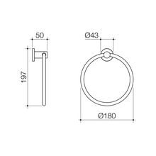 Liano II Towel Ring gallery detail image