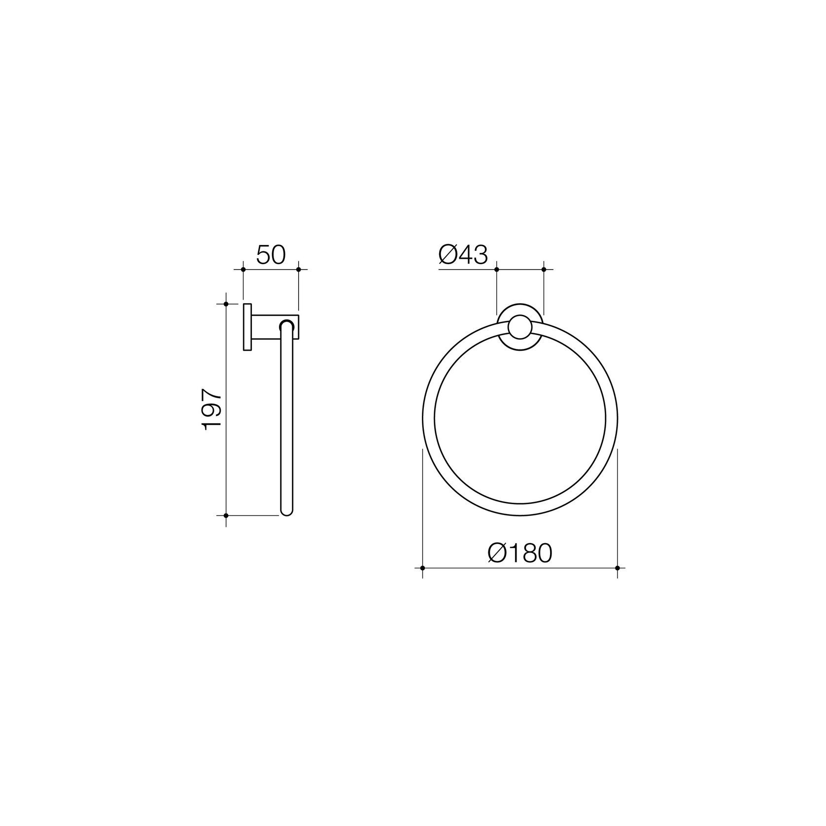 Liano II Towel Ring gallery detail image