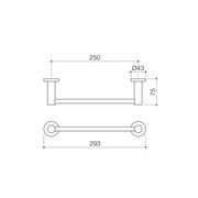 Liano II Hand Towel Rail gallery detail image