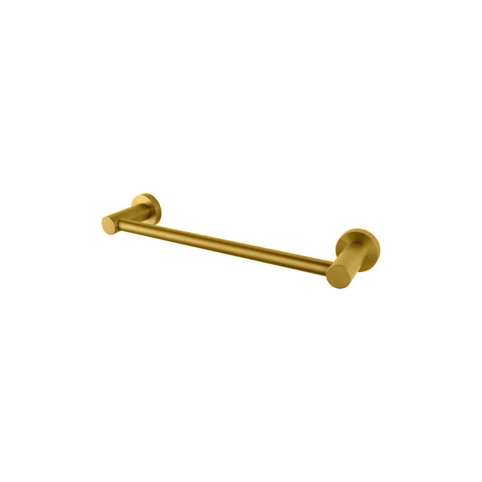 Lucid Pin Hand Towel Rail Brushed Brass gallery detail image