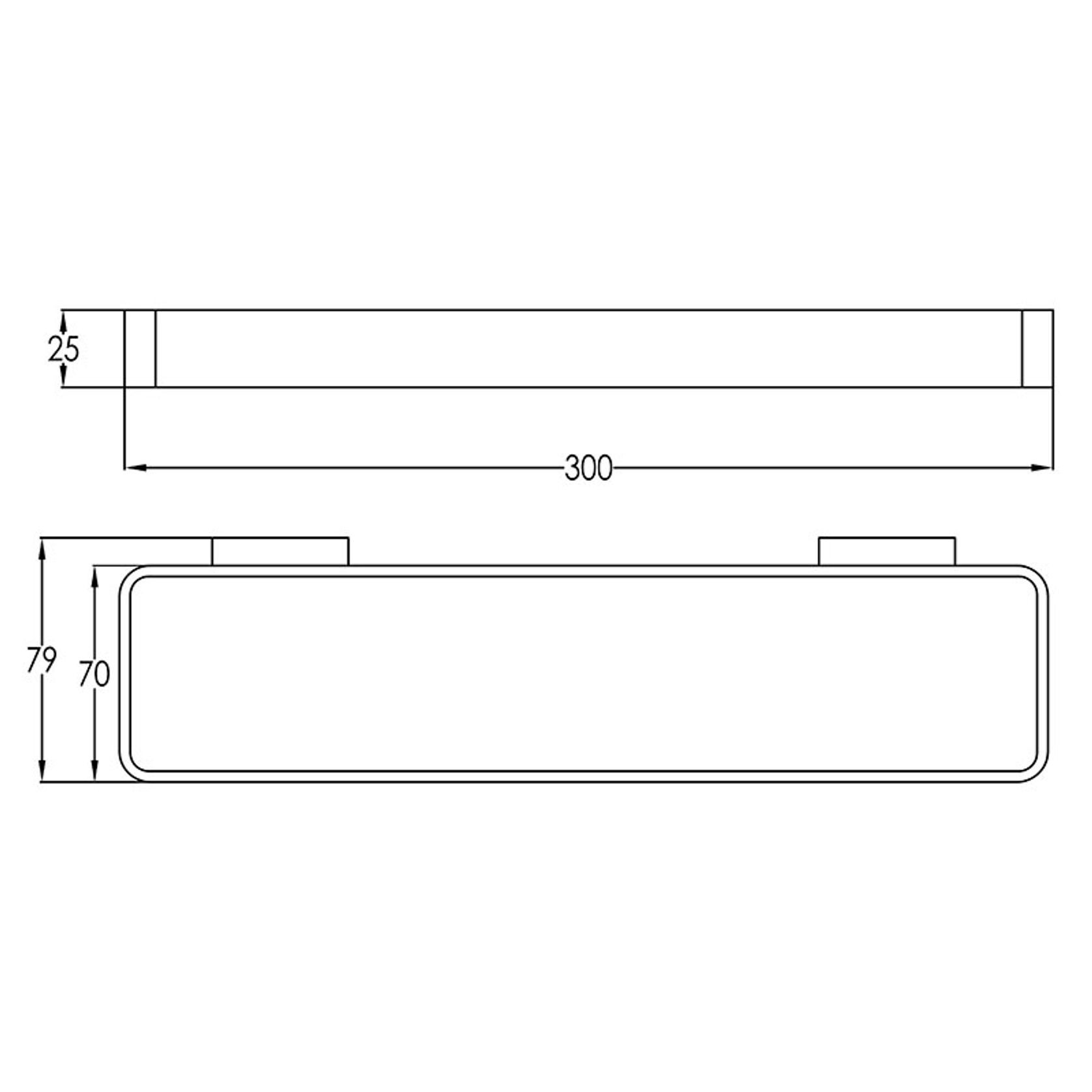Scarab Short Towel Rail 300mm Brushed Gold gallery detail image