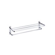 Cubic Long Towel Shelf and Rail 610mm Chrome gallery detail image