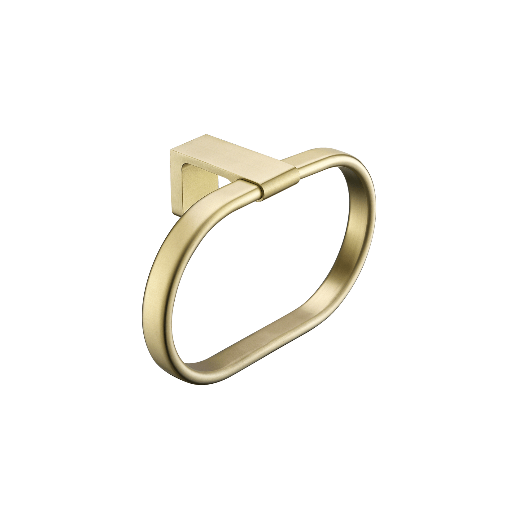 Abode Towel Ring Brushed Brass gallery detail image