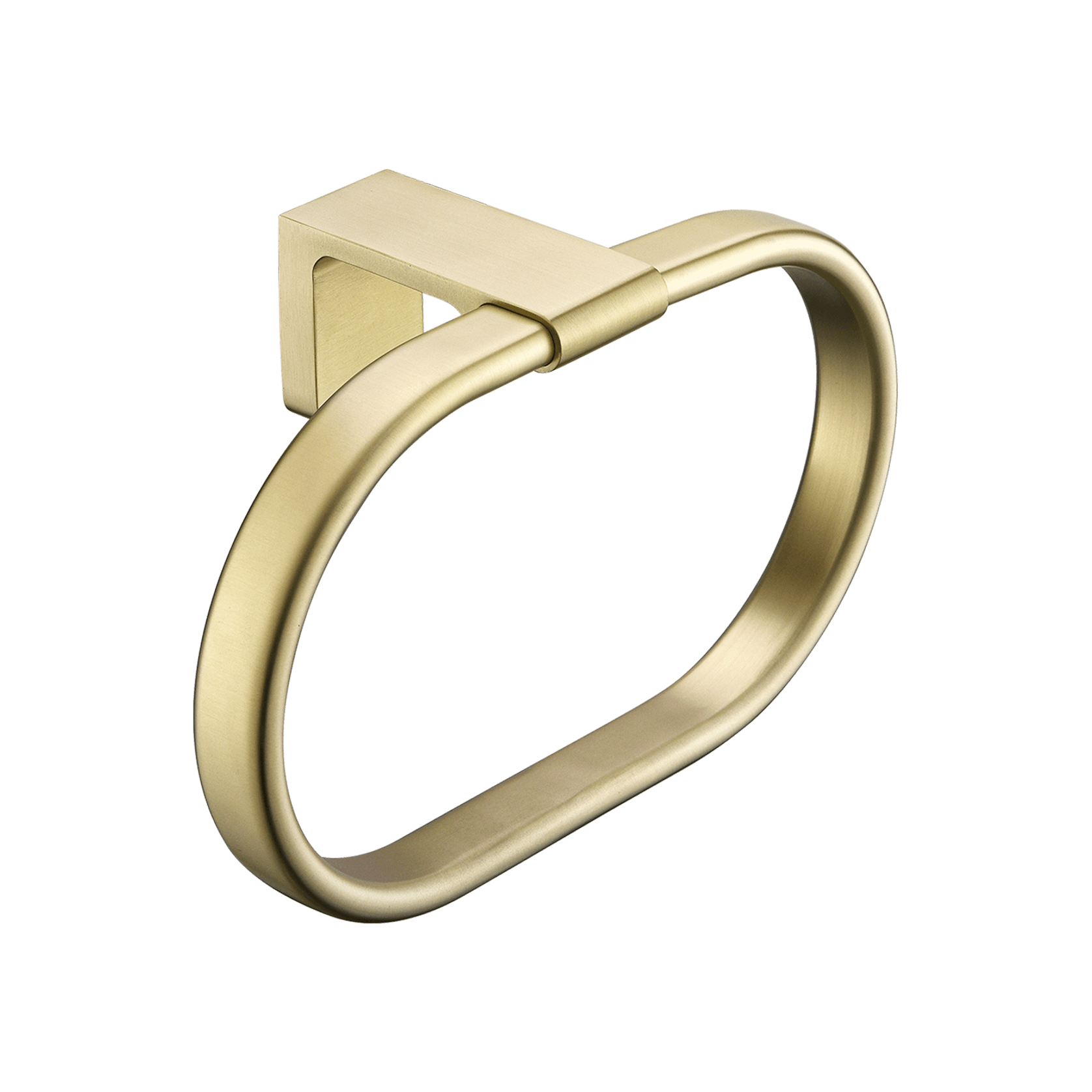 Abode Towel Ring Brushed Brass gallery detail image