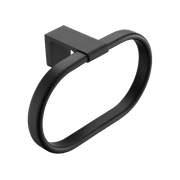 Abode Towel Ring Matte Black gallery detail image
