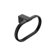 Abode Towel Ring Matte Black gallery detail image