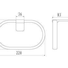 Abode Towel Ring Chrome gallery detail image