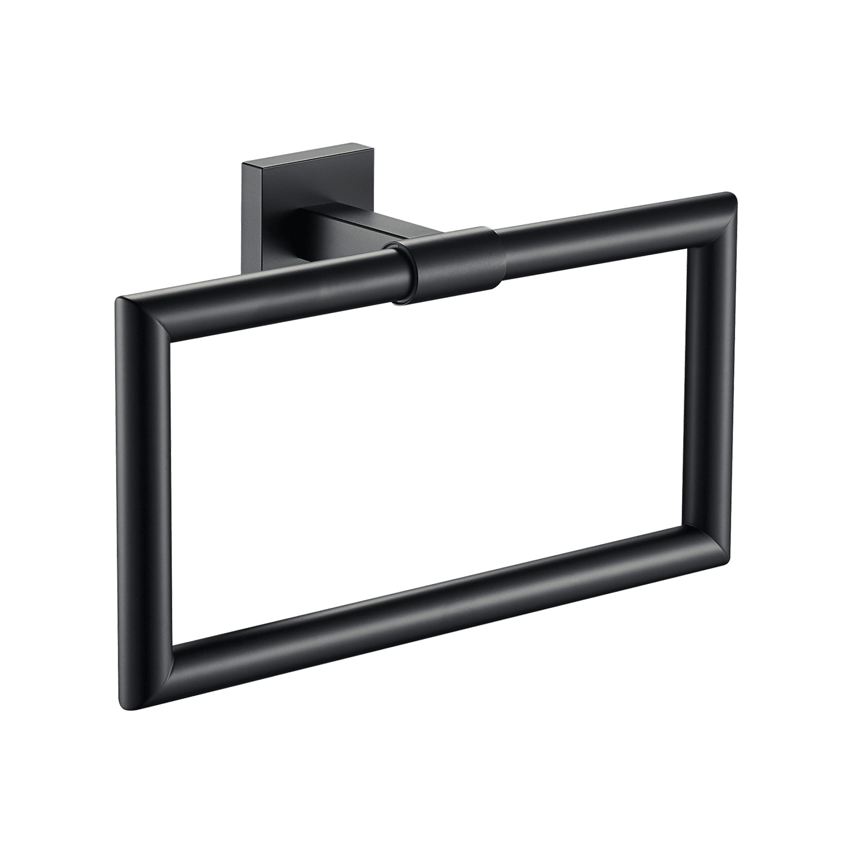 Butler Towel Ring Matte Black gallery detail image