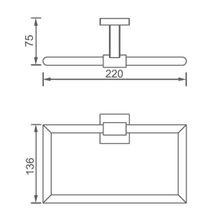 Butler Towel Ring Brushed Nickel gallery detail image