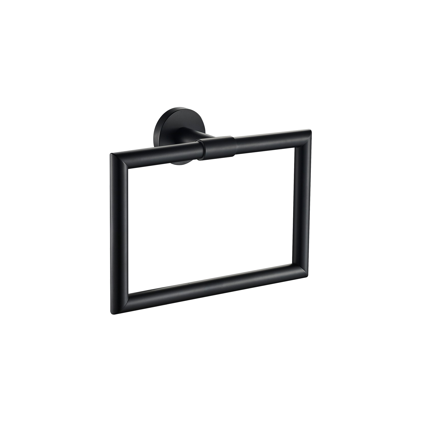 Colab Hand Towel Ring Matte Black gallery detail image