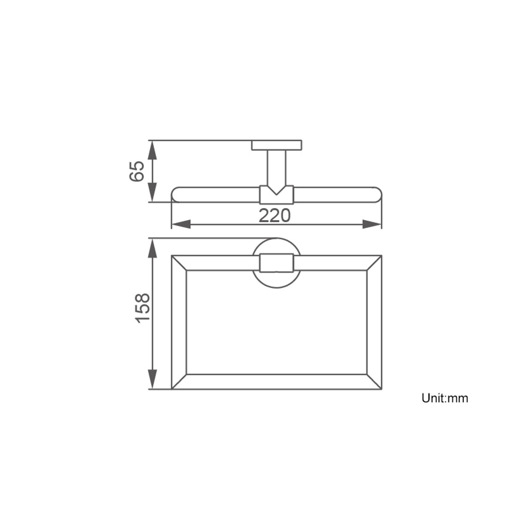 Colab Hand Towel Ring Brushed Nickel gallery detail image