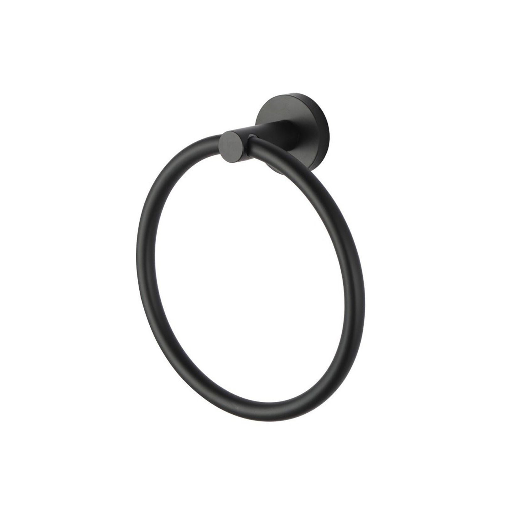 Lucid Pin Hand Towel Ring Matte Black gallery detail image