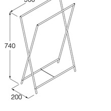 Minimal Free-Standing Towel Holder by Boffi gallery detail image