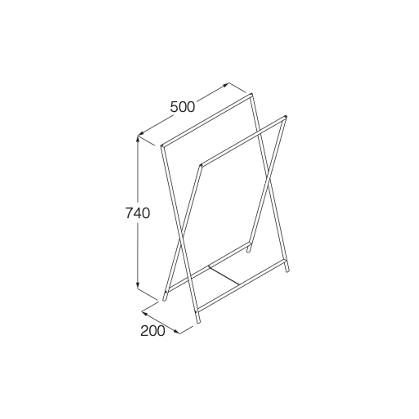 Minimal Free-Standing Towel Holder by Boffi gallery detail image