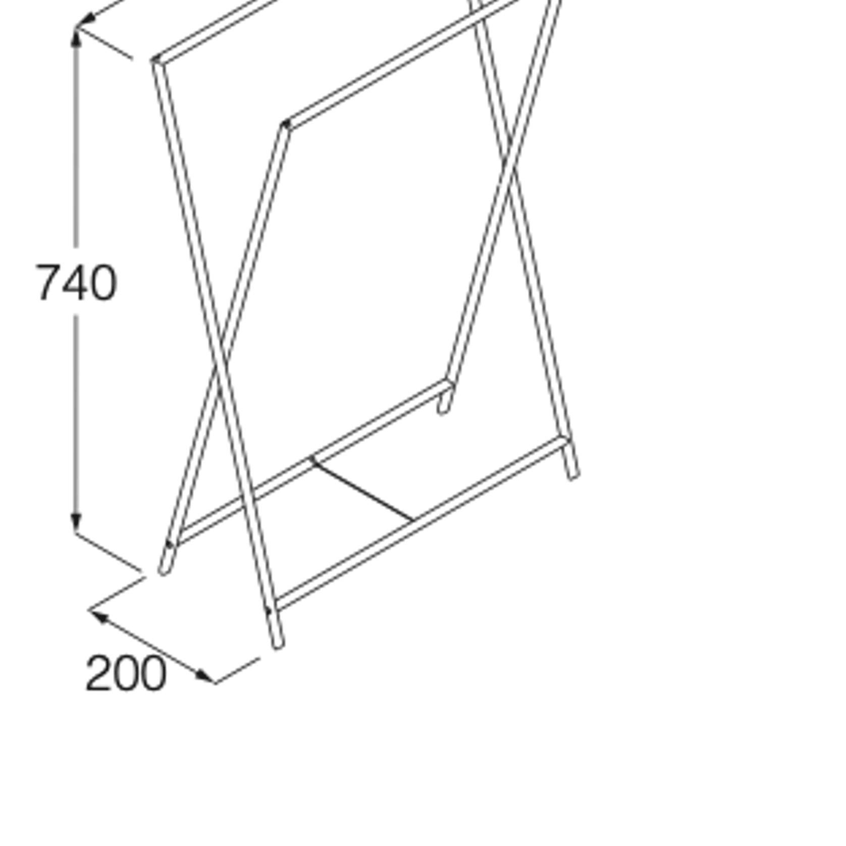 Minimal Free-Standing Towel Holder by Boffi gallery detail image