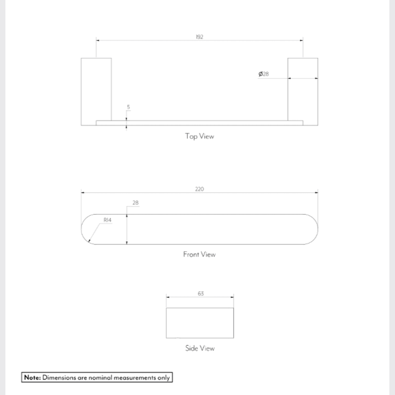 Milani Hand Towel Holder gallery detail image
