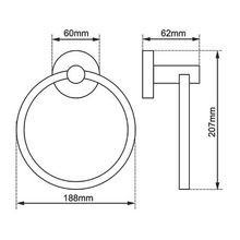 Lucid Pin Hand Towel Ring gallery detail image