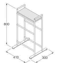 Minimal Free-standing Towel Holder by Boffi gallery detail image