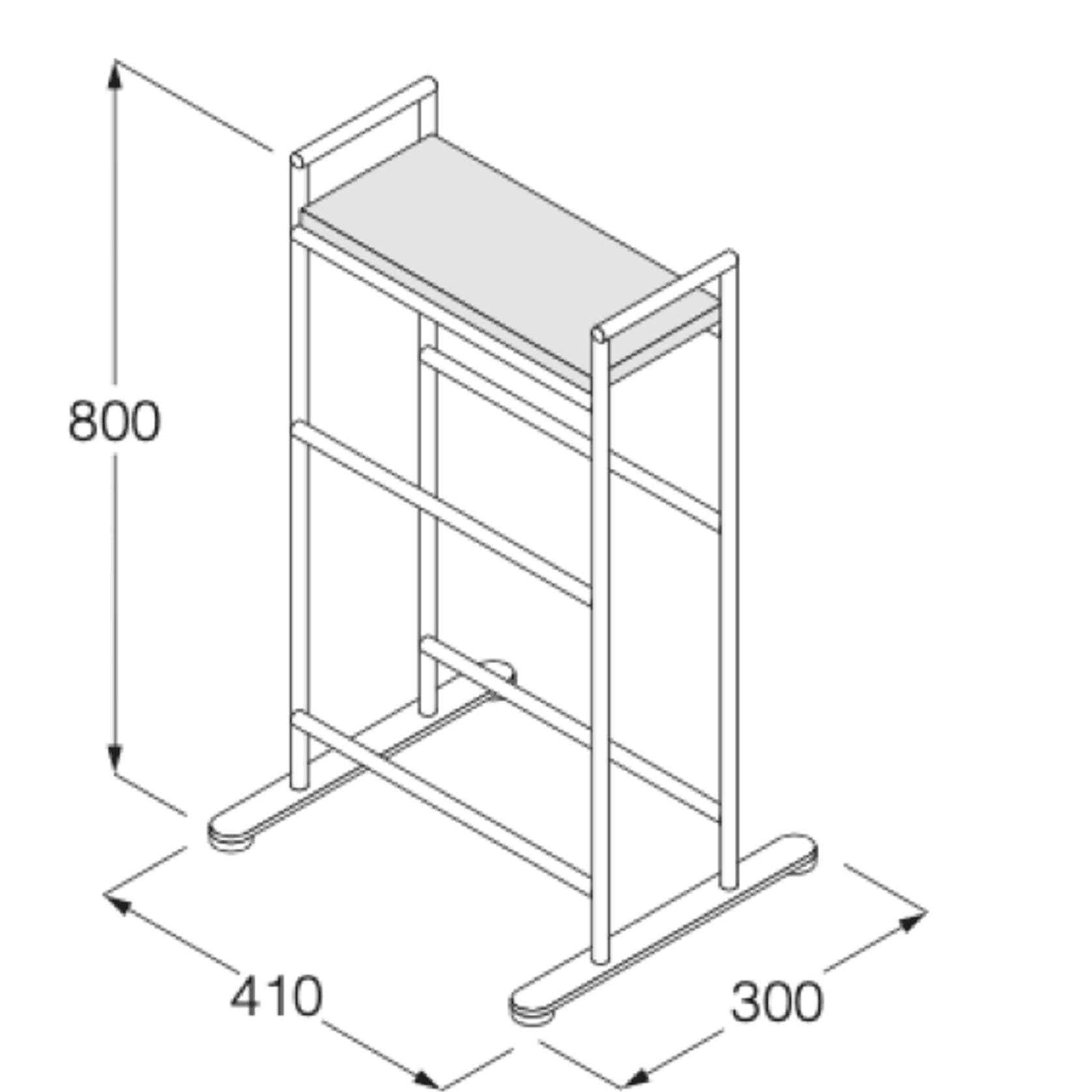 Minimal Free-standing Towel Holder by Boffi gallery detail image