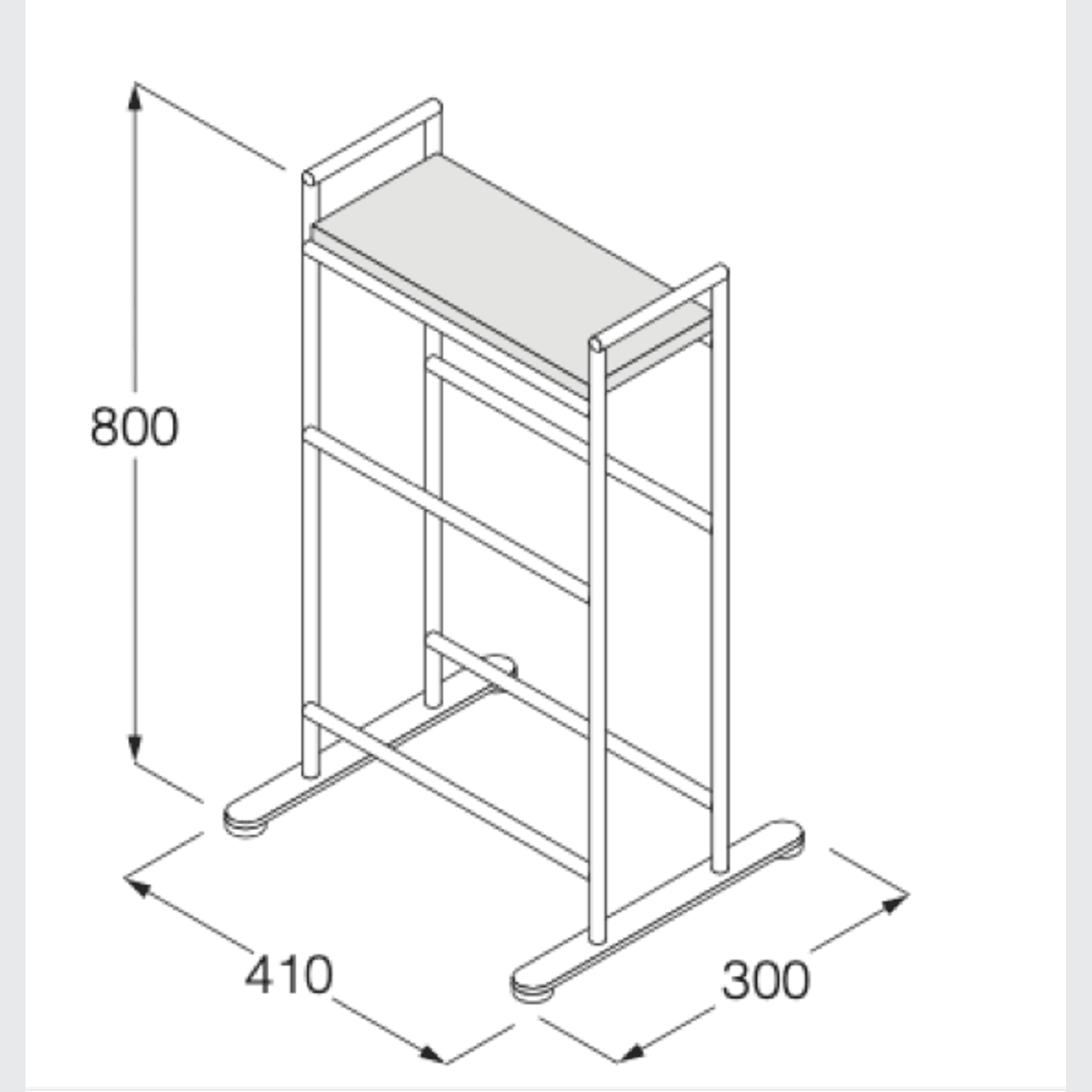 Minimal Free-standing Towel Holder by Boffi gallery detail image