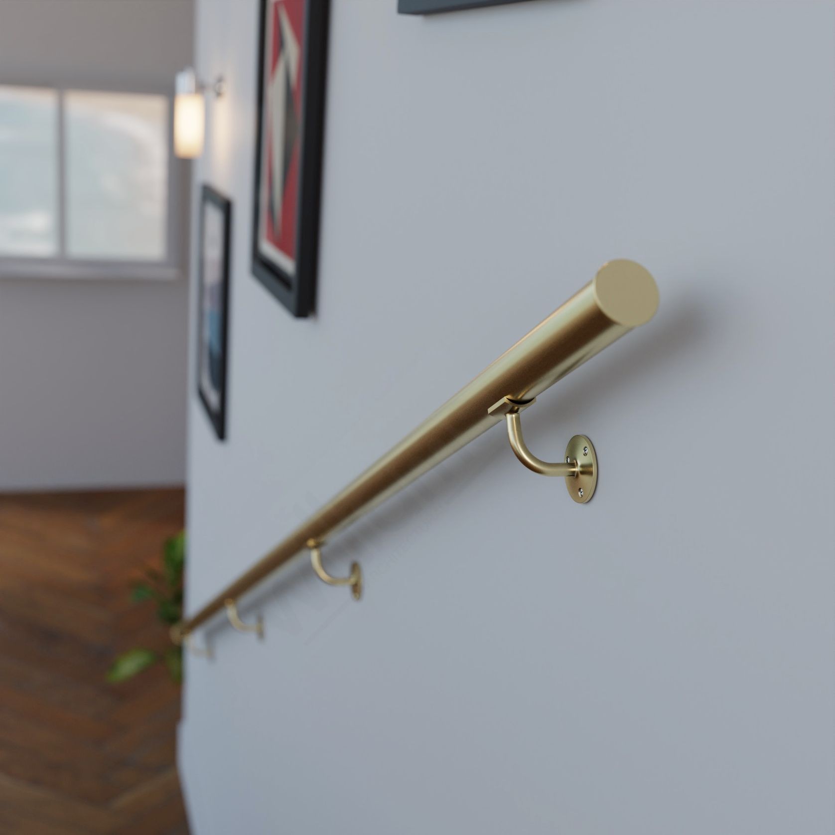Metal Handrail Kit with End Cap gallery detail image