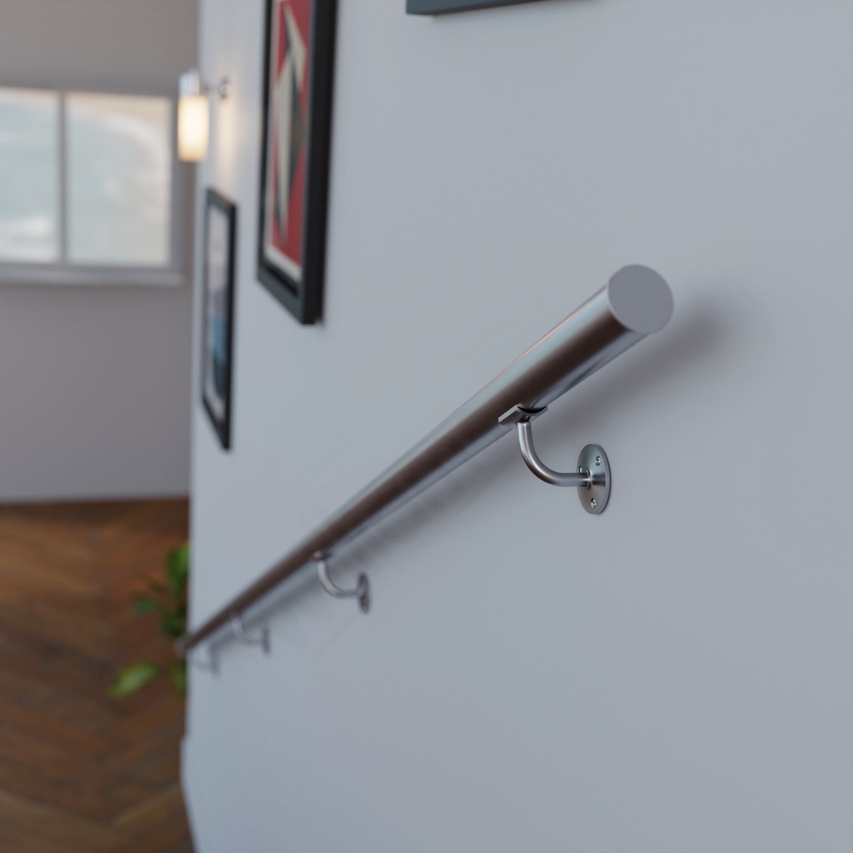 Metal Handrail Kit with End Cap gallery detail image