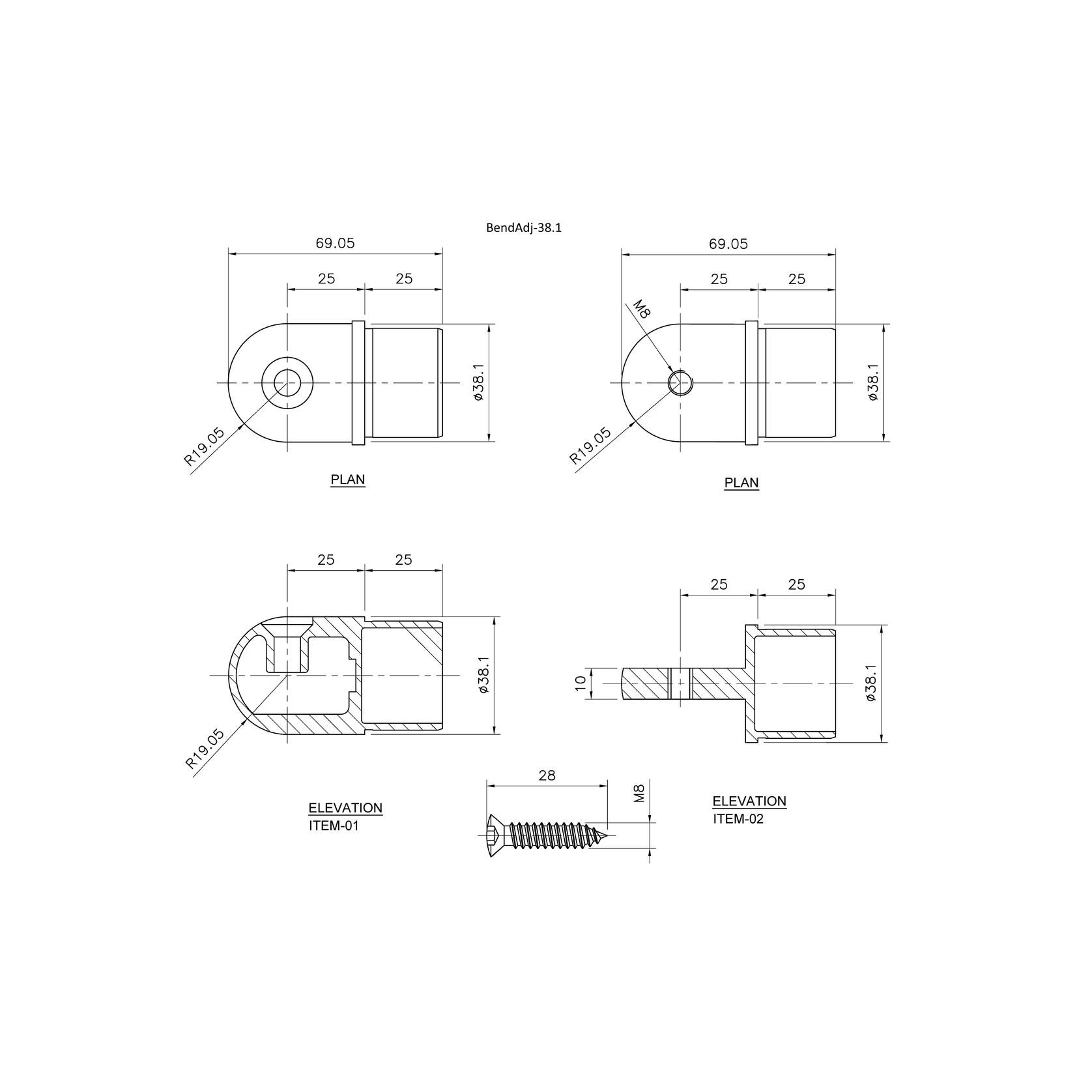Adjustable Angle Tube Bend gallery detail image