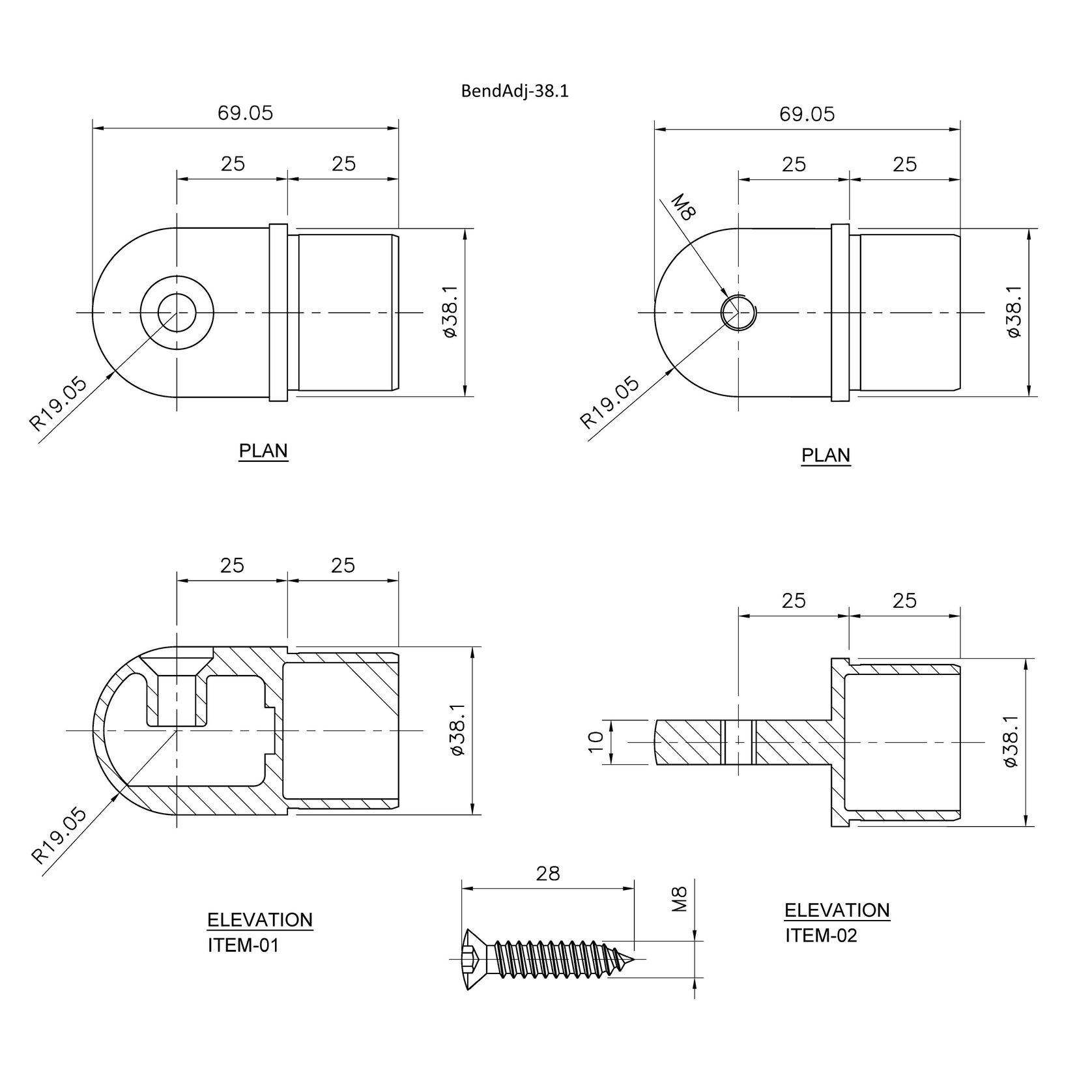 Adjustable Angle Tube Bend gallery detail image