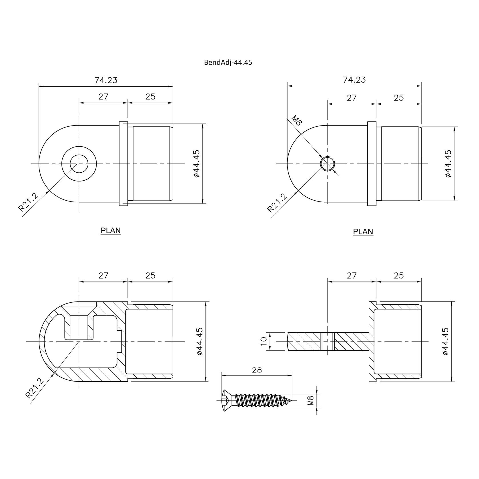 Adjustable Angle Tube Bend gallery detail image