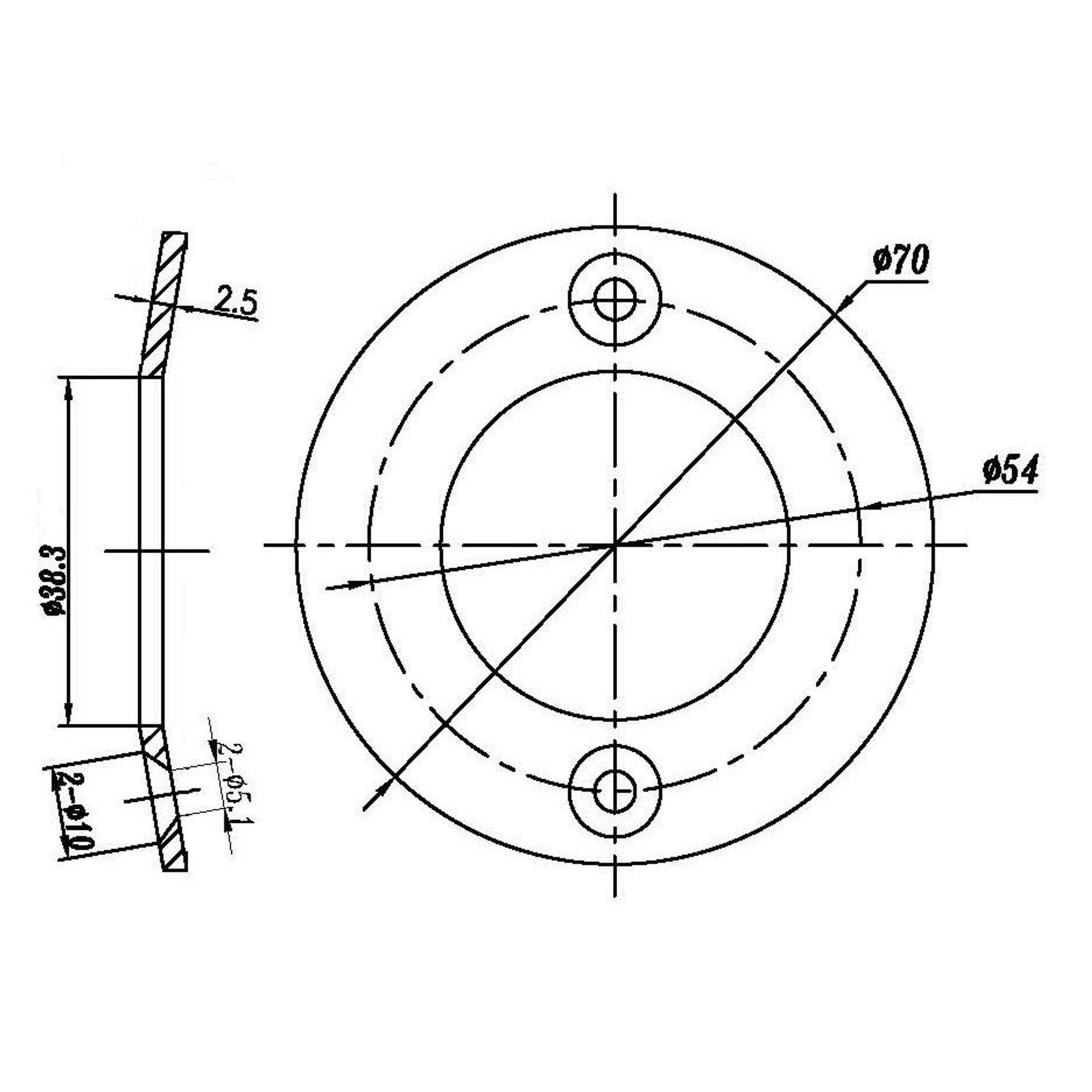 70 OD SS Coned Flanges gallery detail image
