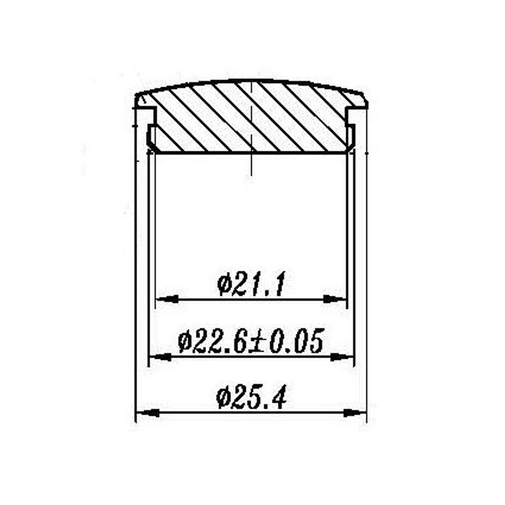 25mm End Caps SS gallery detail image