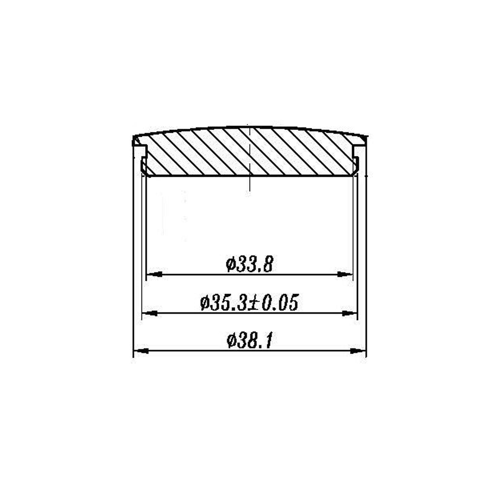 38mm End Caps SS gallery detail image